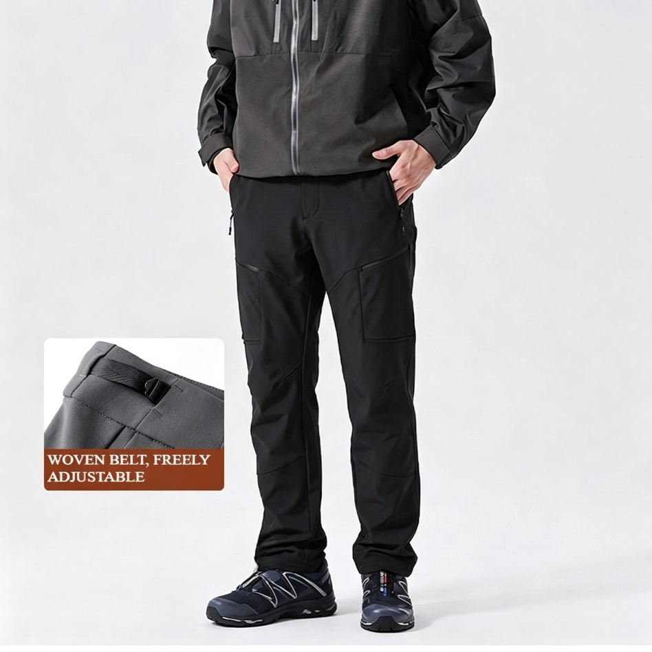 WENHOUU Unisex Softshell Tactical Hiking Pants Waterproof Breathable Elastic Outdoor Trousers