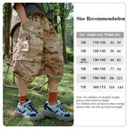 Summer Camouflage Cargo Shorts, Loose Fit Boys Kids Shorts