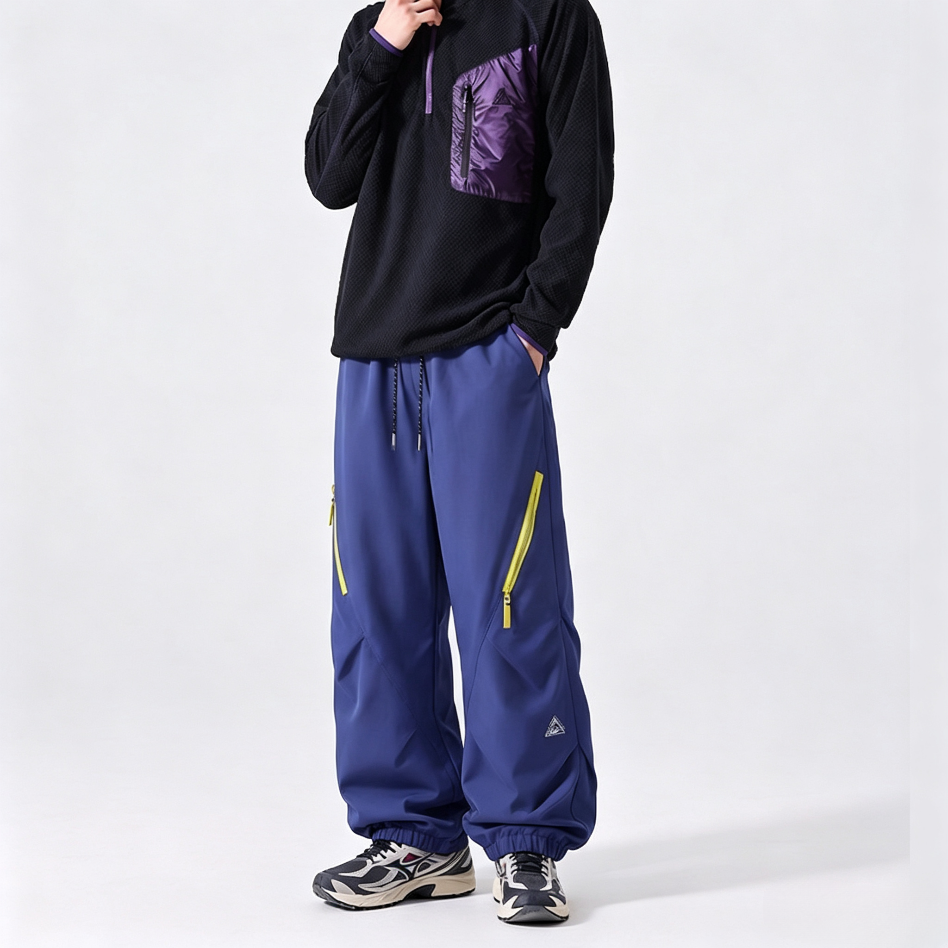 WENHOUU Unisex Warm Fleece‑Lined Hiking Pants, Waterproof Breathable Outdoor Trousers