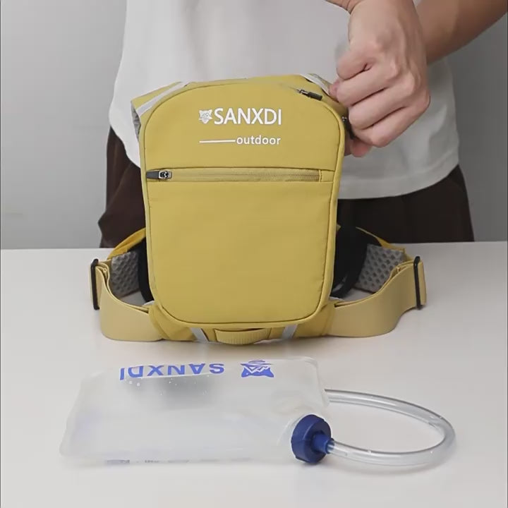 Men Women Lightweight Hydration Backpack | SANXDI Trail Running Hiking Cycling Water Bag Vest