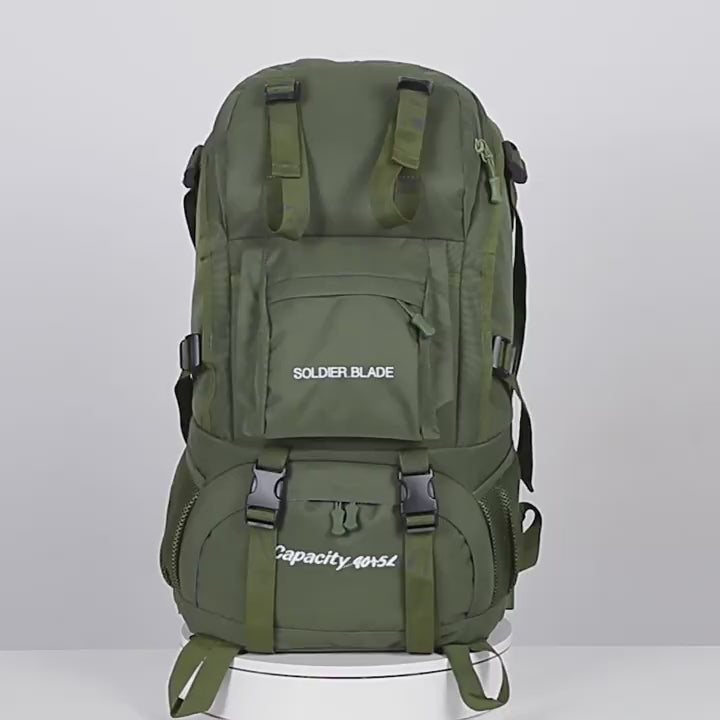 Waterproof Oxford Cloth Hiking Backpack Large Capacity Lightweight for Outdoor Travel Cycling