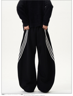 Youth Fashion Striped Sporty Casual Pants