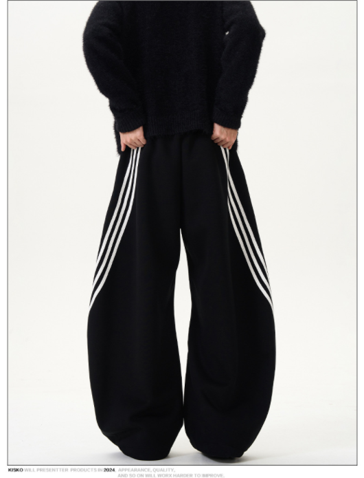 Youth Fashion Striped Sporty Casual Pants